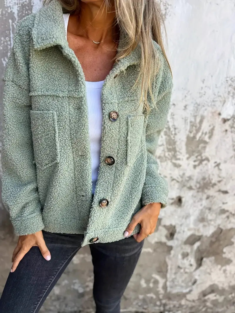 Image of Hallie | Women's Button-Down Relaxed Fit Jacket