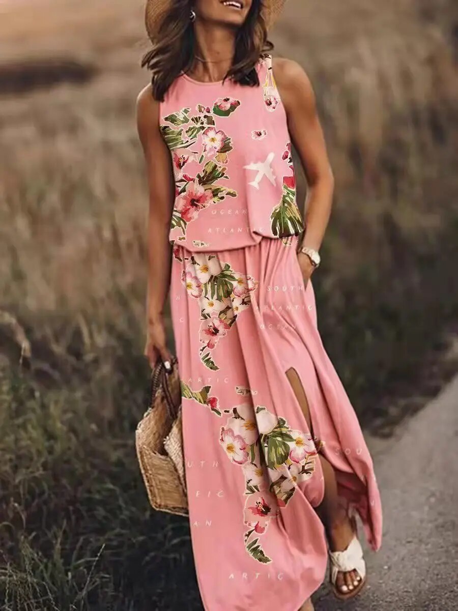Image of Hallie | Women's Sleeveless Maxi Dress