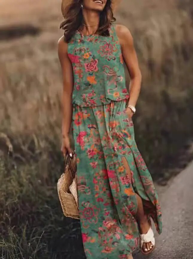 Image of Hallie | Women's Sleeveless Maxi Dress