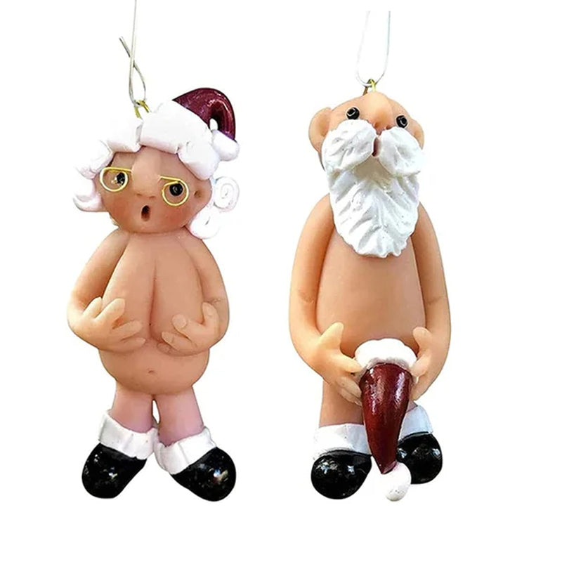 Handmade Resin Santa Christmas Decoration