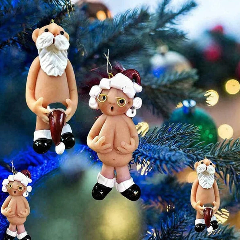 Handmade Resin Santa Christmas Decoration