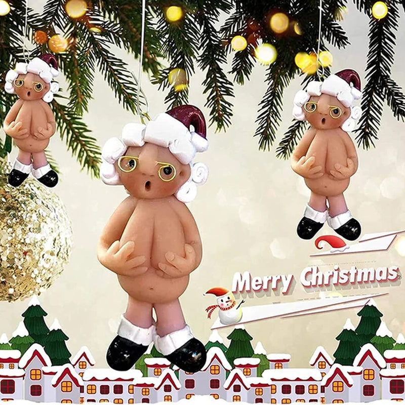 Handmade Resin Santa Christmas Decoration