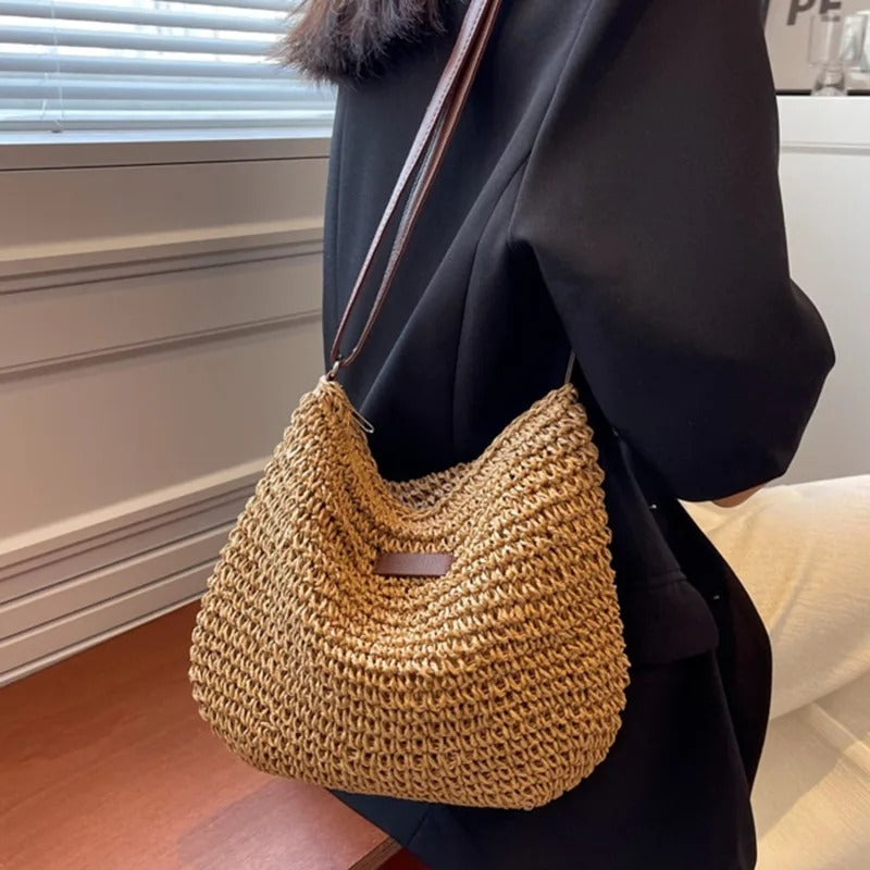 Handwoven Rattan Bag – Natural Charm in Authentic Boho Style
