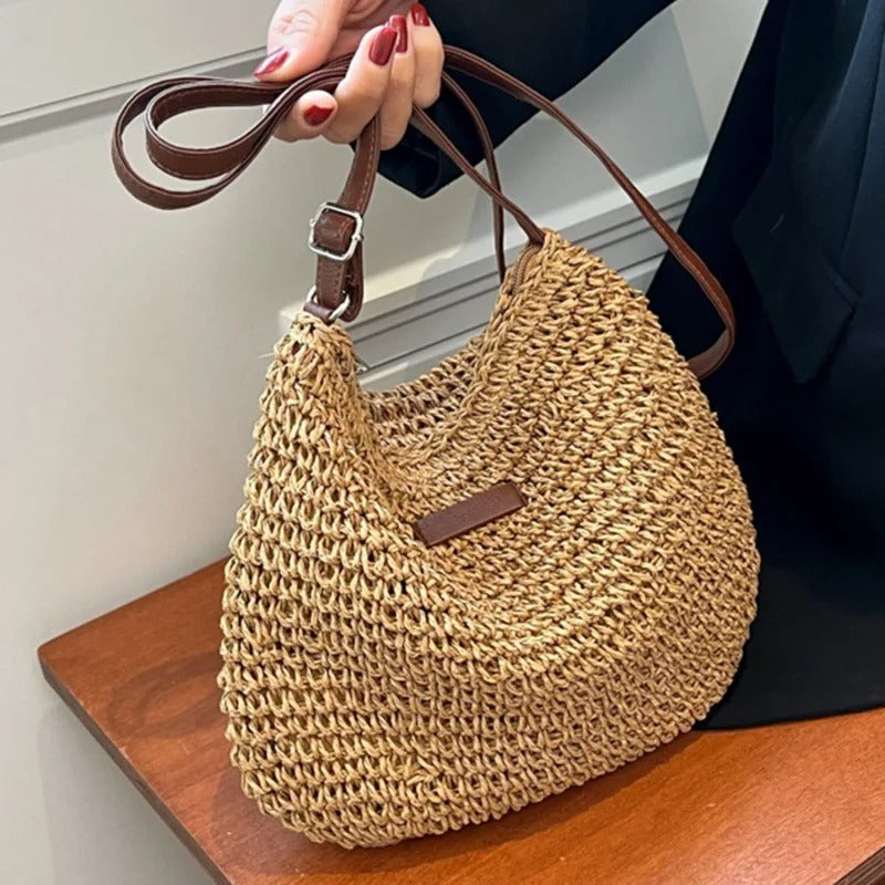 Handwoven Rattan Bag – Natural Charm in Authentic Boho Style