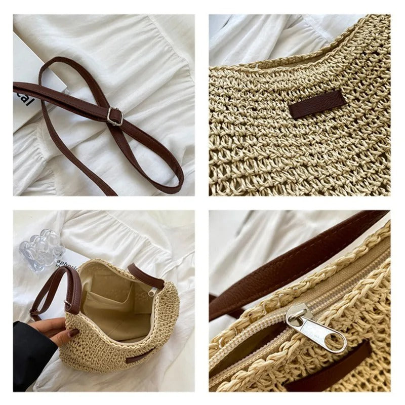 Handwoven Rattan Bag – Natural Charm in Authentic Boho Style