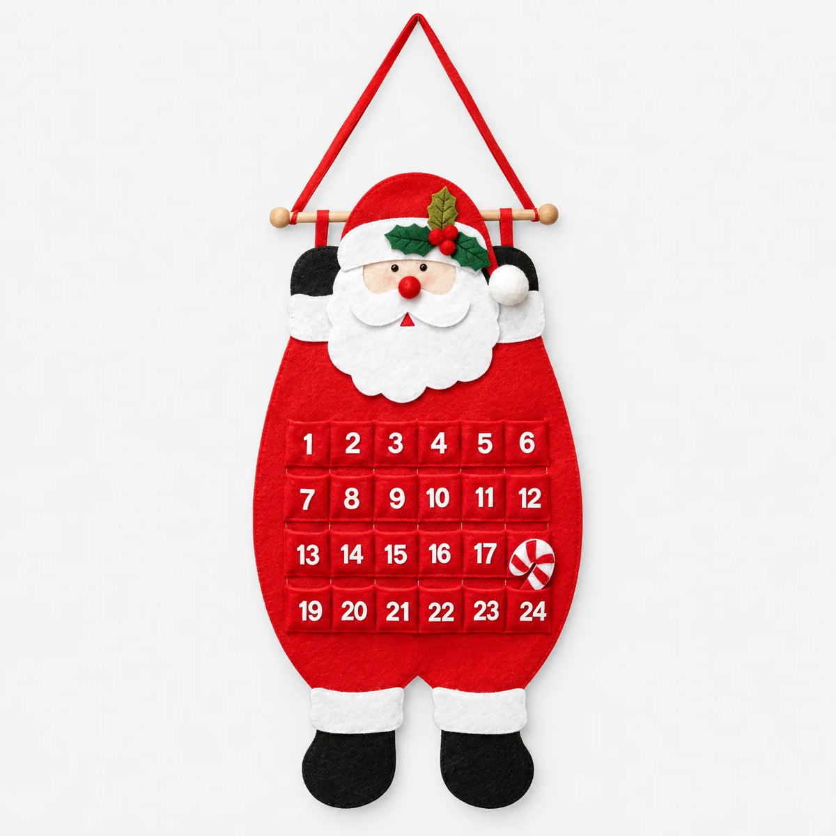 Hanging Santa-Shaped Countdown Calendar