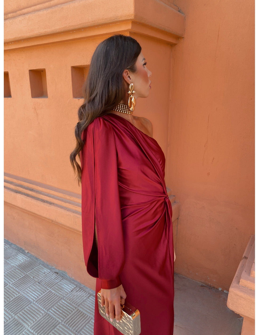 Image of Hannah | Women's One Shoulder Midi Dress