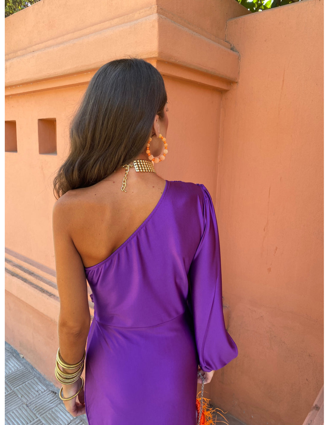 Image of Hannah | Women's One Shoulder Midi Dress