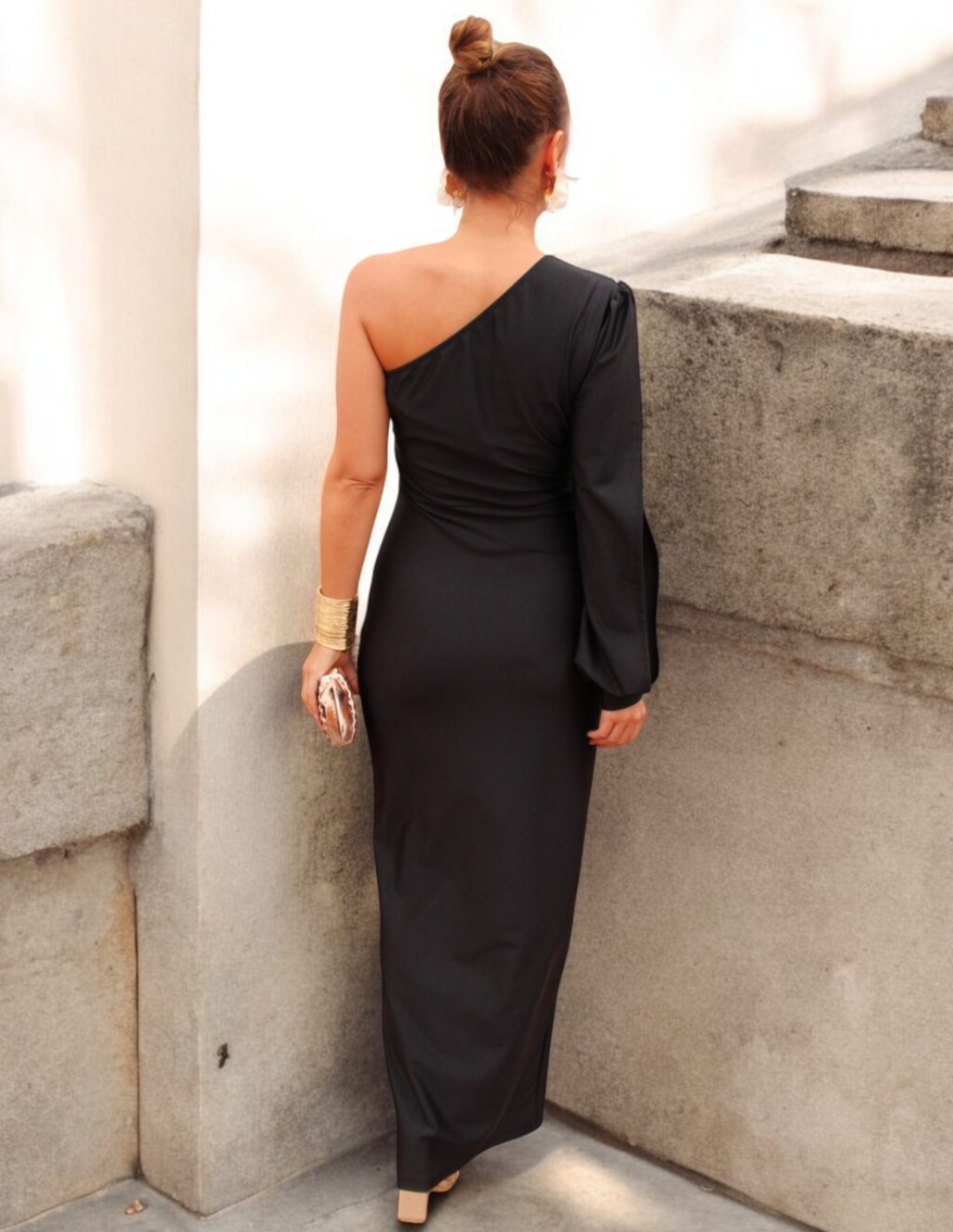 Image of Hannah | Women's One Shoulder Midi Dress