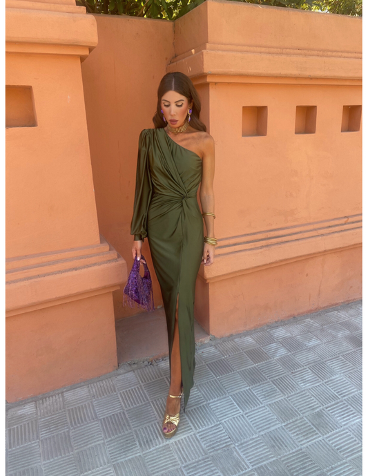 Image of Hannah | Women's One Shoulder Midi Dress