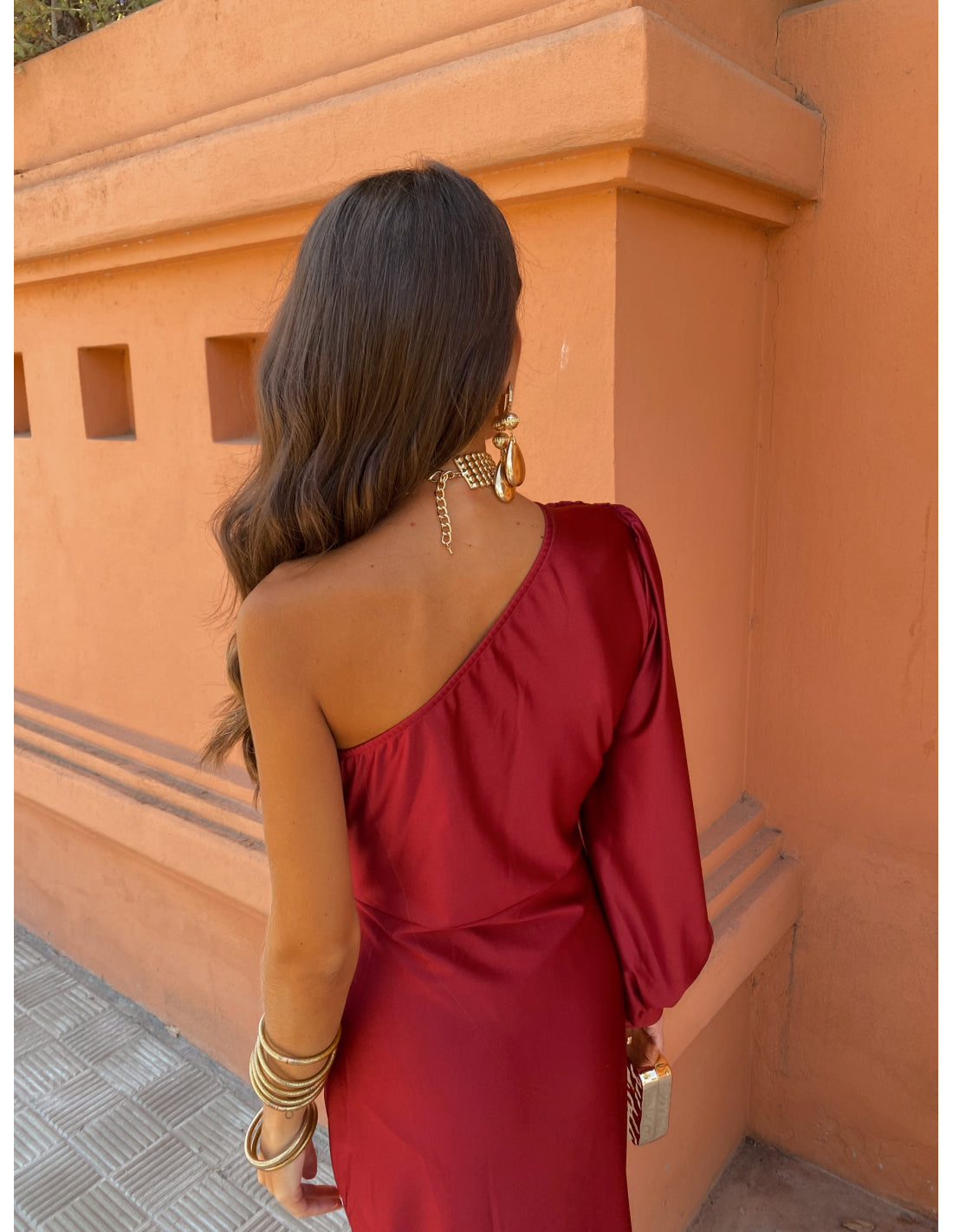 Image of Hannah | Women's One Shoulder Midi Dress