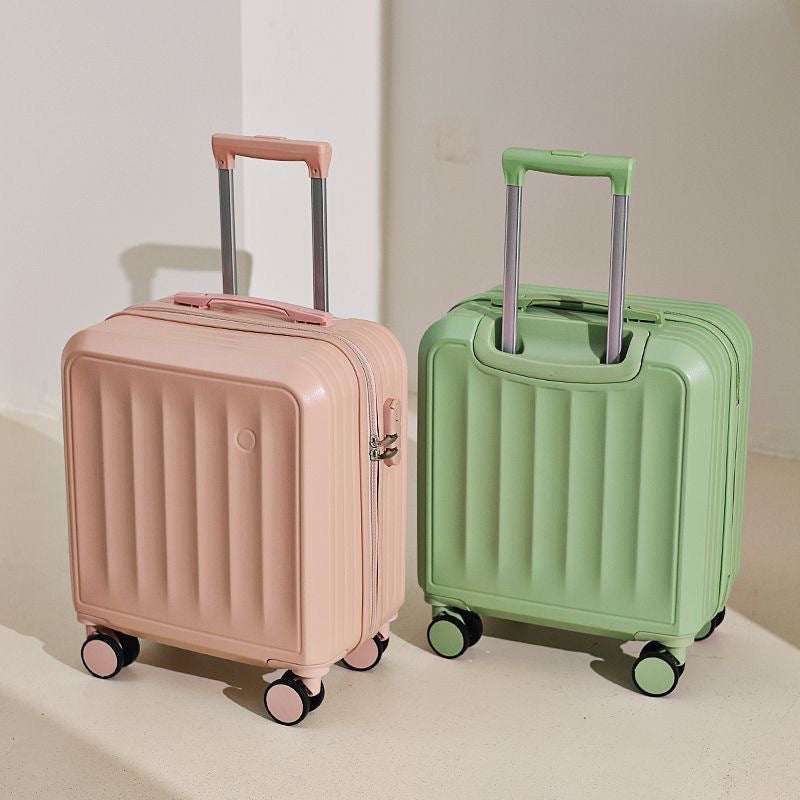 Hardshell Carry-On Suitcase with Telescopic Handle and 360-Degree Spinner Wheels
