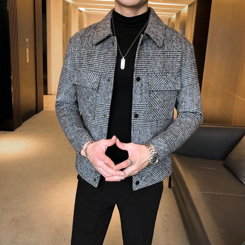 Image of Harley | Men's Button-Down Plaid Jacket