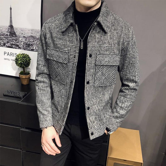 Image of Harley | Men's Button-Down Plaid Jacket