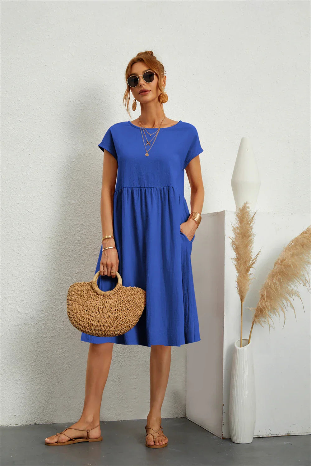 Image of Harmony | Women's A-Line Midi Dress