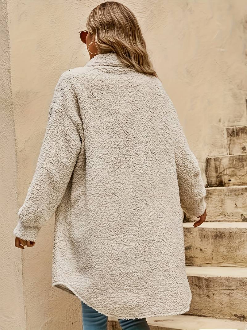 Image of Hazel | Women's Oversized Sherpa Coat