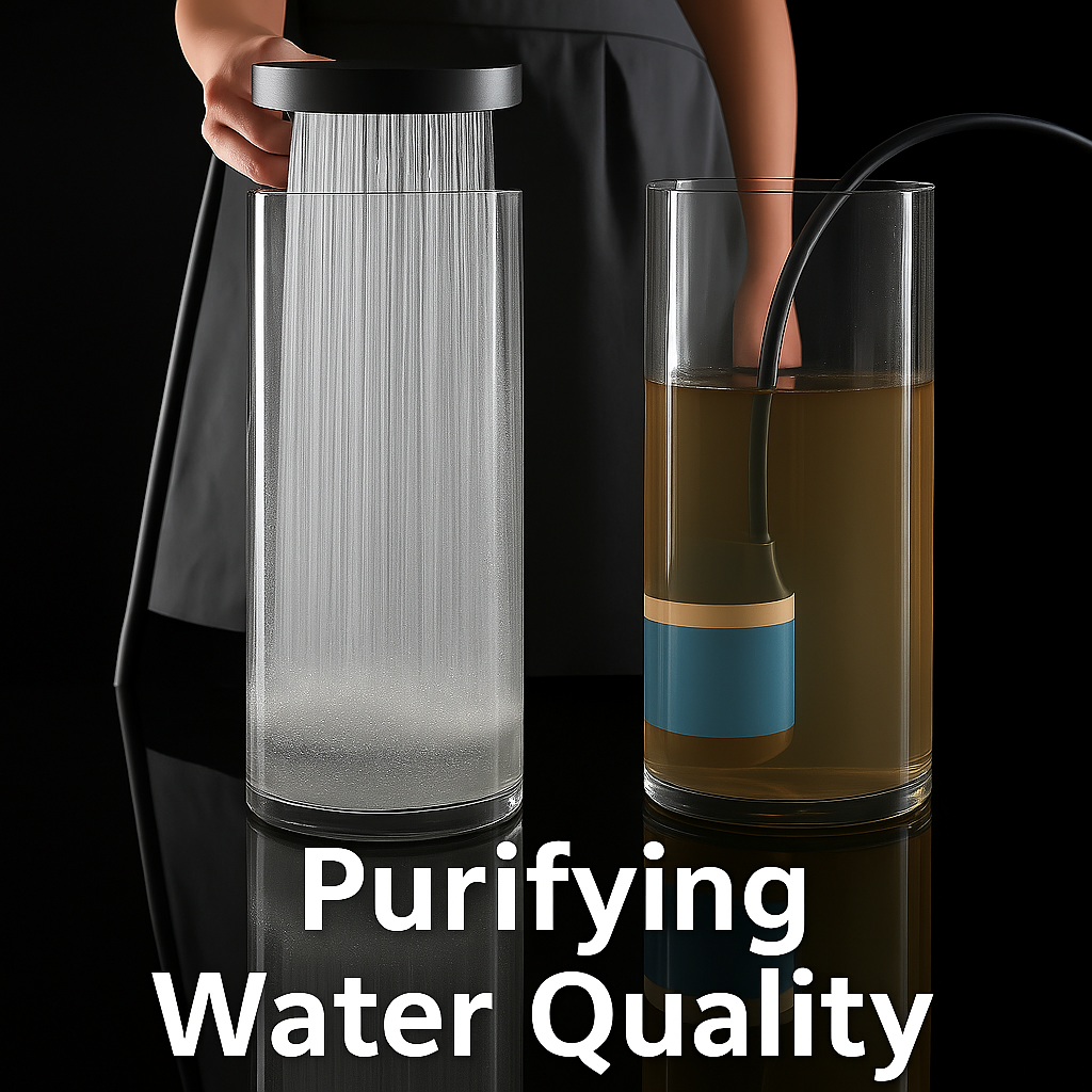 High-Pressure Shower Head with Turbo-Boost Technology and Advanced Filtration for Healthier Skin and Hair