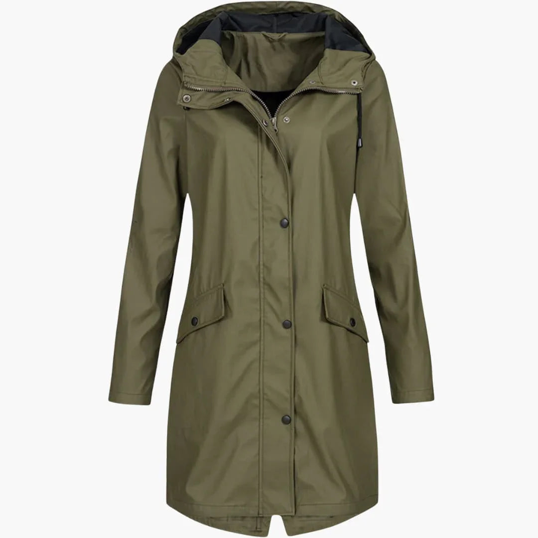 Hooded Parka with Pockets for Women