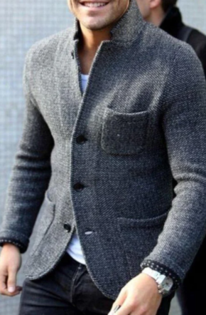 Howard | Men's Button-Front Casual Jacket - Image 1