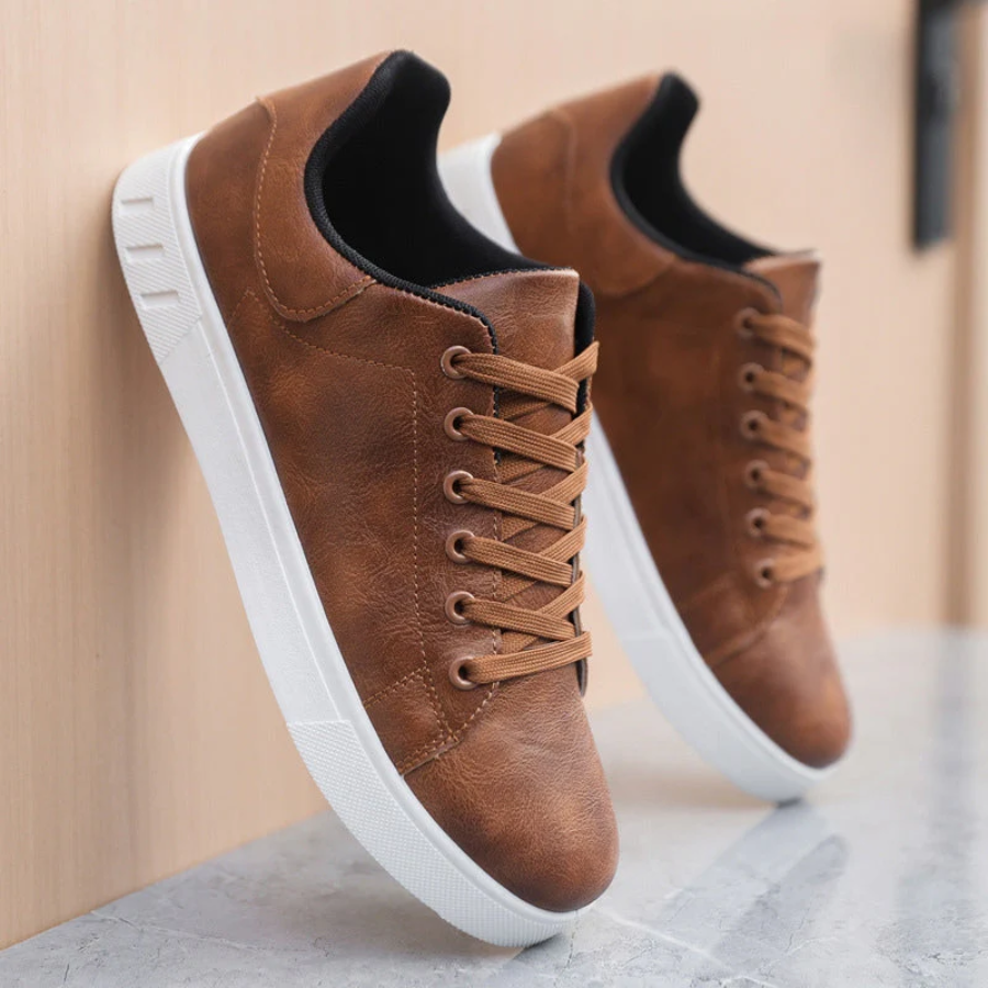Image of Hugh | Men's Lace-Up Casual Sneakers