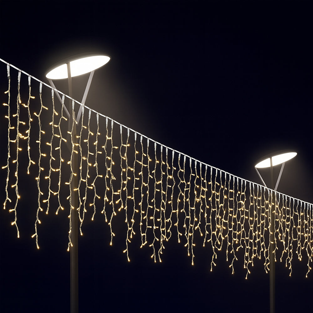 Icicle String Lights 95 LED 3 Metres, Warm White