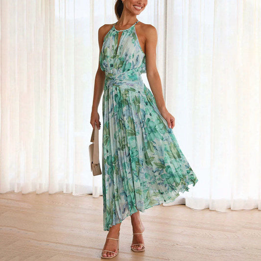 Image of Isabella | Women's Sleeveless A-Line Midi Dress