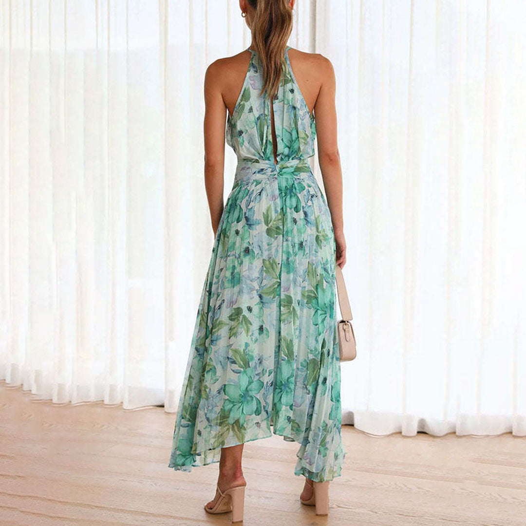 Image of Isabella | Women's Sleeveless A-Line Midi Dress