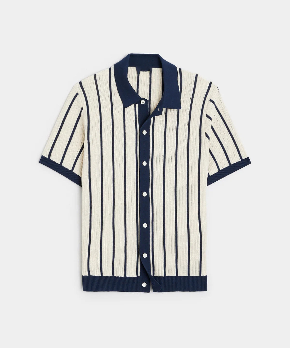 Image of Ivan | Men's Vertical Striped Polo Shirt
