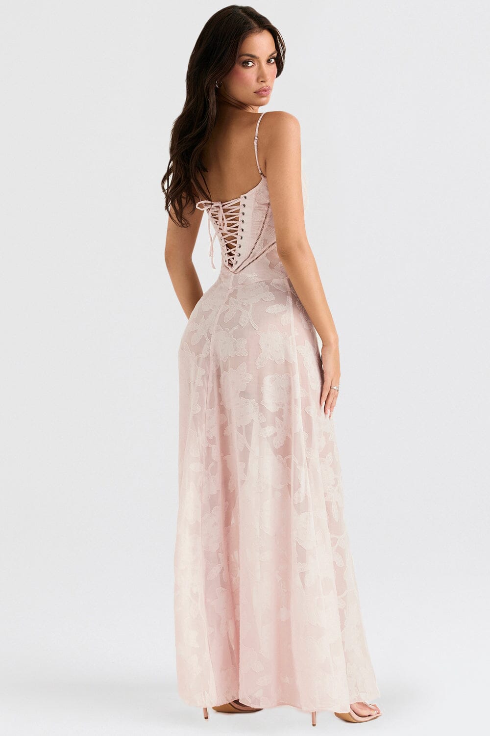 Image of Ivy | Women's Floral Spaghetti Strap Maxi Dress