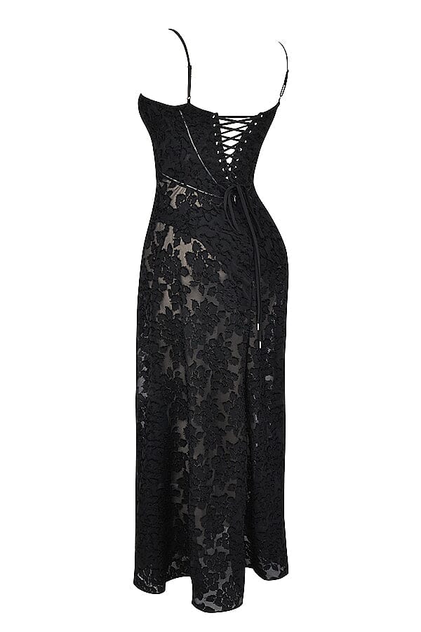 Image of Ivy | Women's Floral Spaghetti Strap Maxi Dress