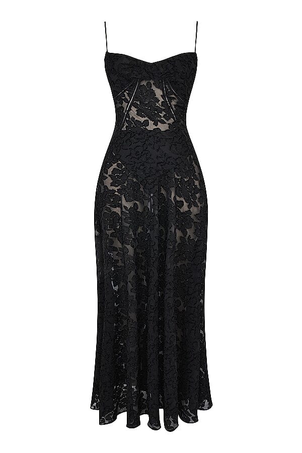 Image of Ivy | Women's Floral Spaghetti Strap Maxi Dress