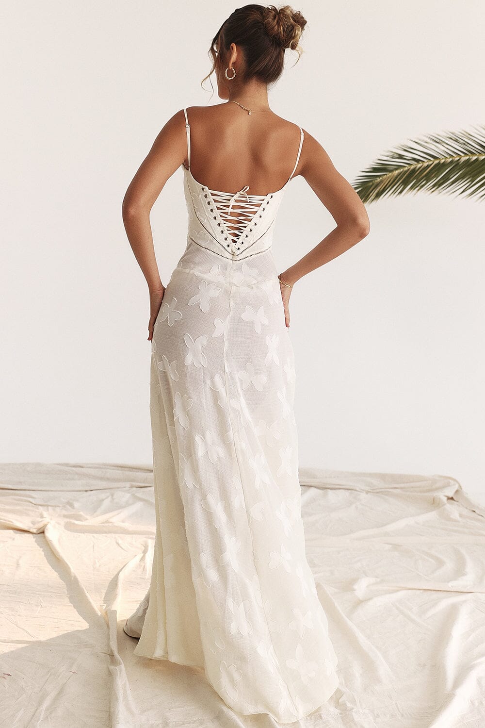 Image of Ivy | Women's Floral Spaghetti Strap Maxi Dress