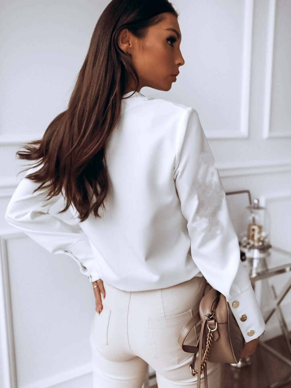 Image of Jade | Women's Long Sleeve Button Down Blouse