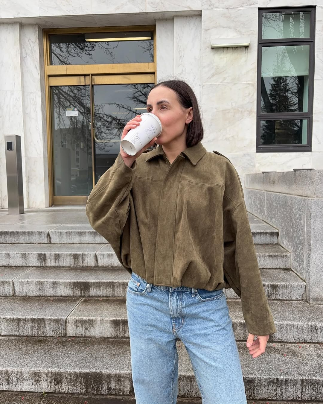 Image of Janine | Women's Cropped Oversized Jacket