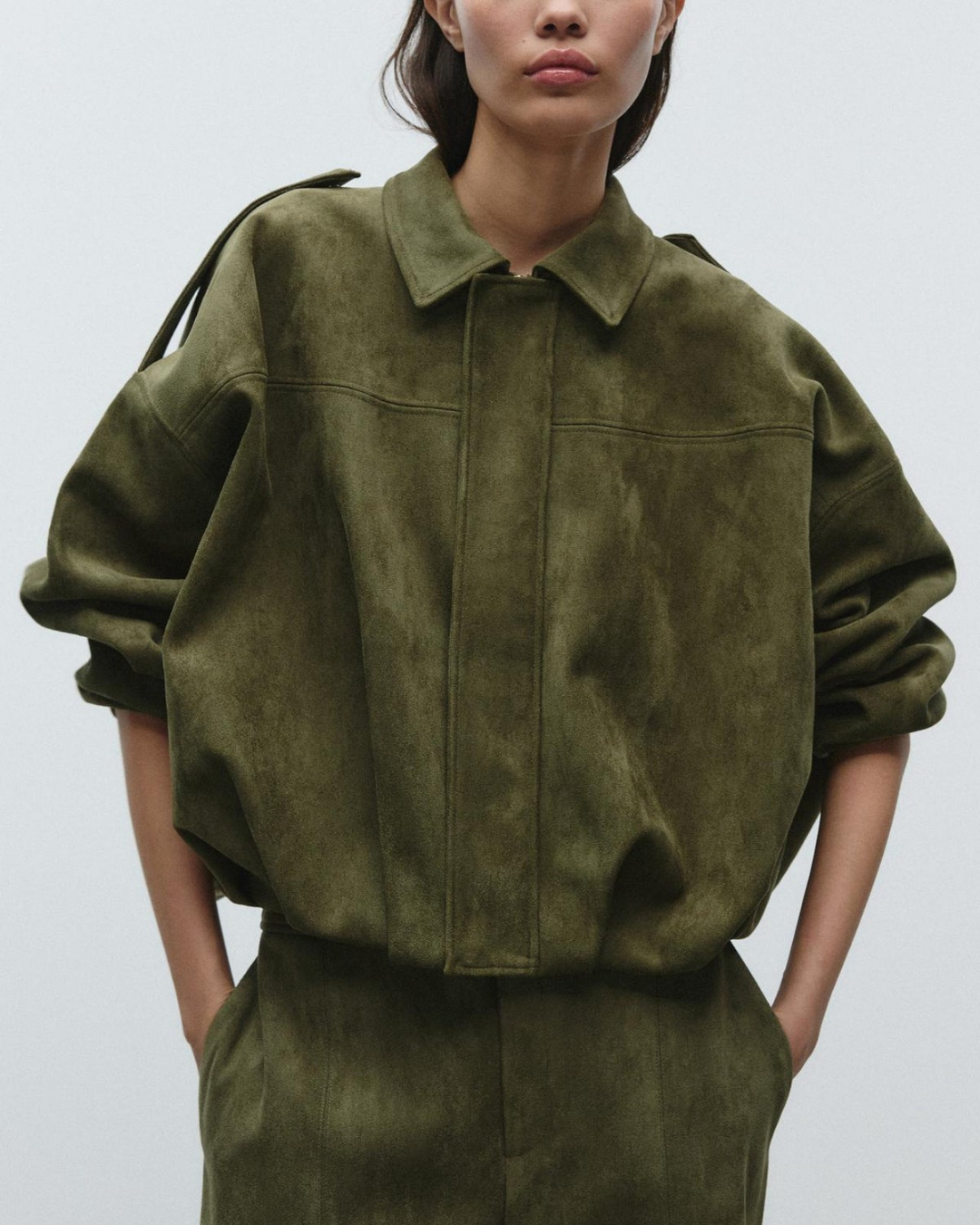Image of Janine | Women's Cropped Oversized Jacket