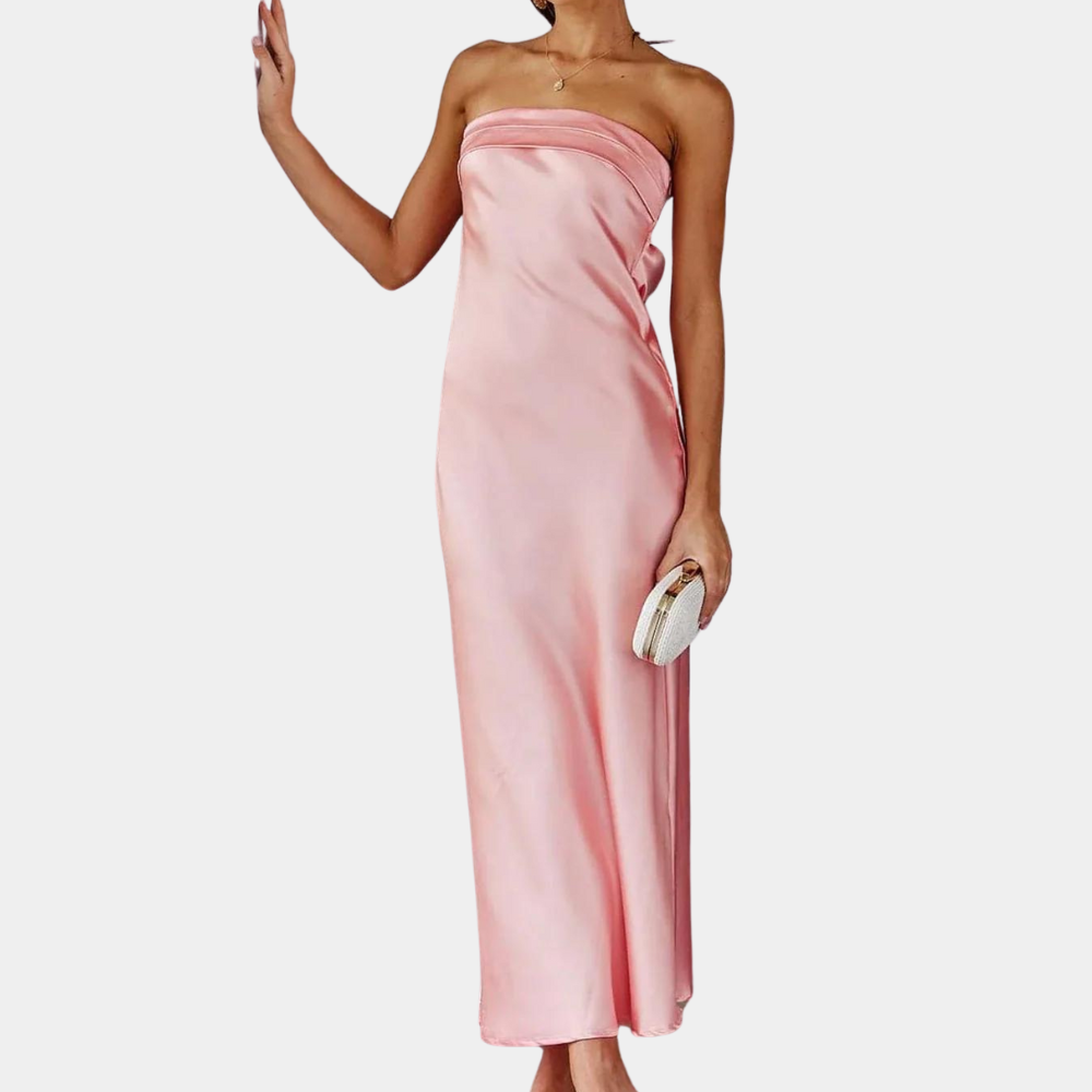 Image of Janine | Women's Strapless Maxi Dress