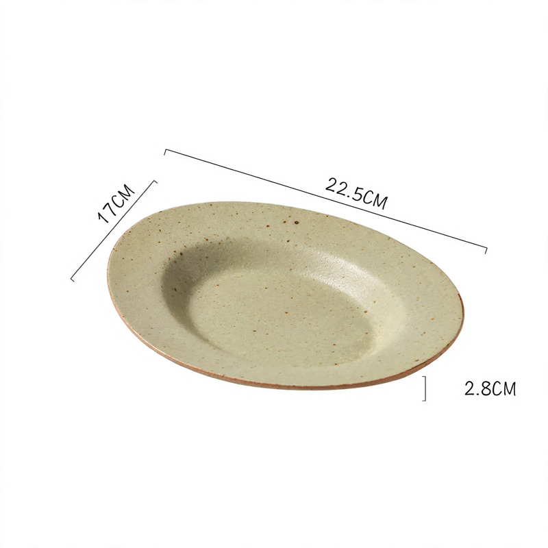 Japanese-Style Rectangular Ceramic Plate