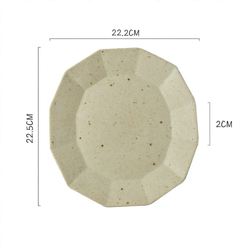 Japanese-Style Rectangular Ceramic Plate