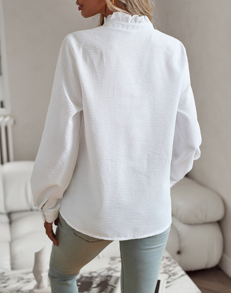 Image of Jasmine | Women's Ruffle Long Sleeve Blouse