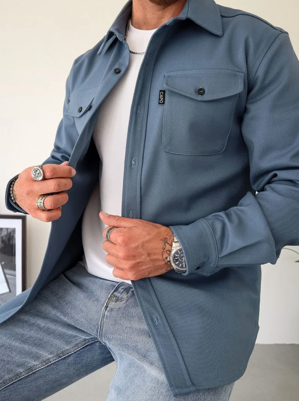 Image of Jay | Men's Button-Down Casual Shirt