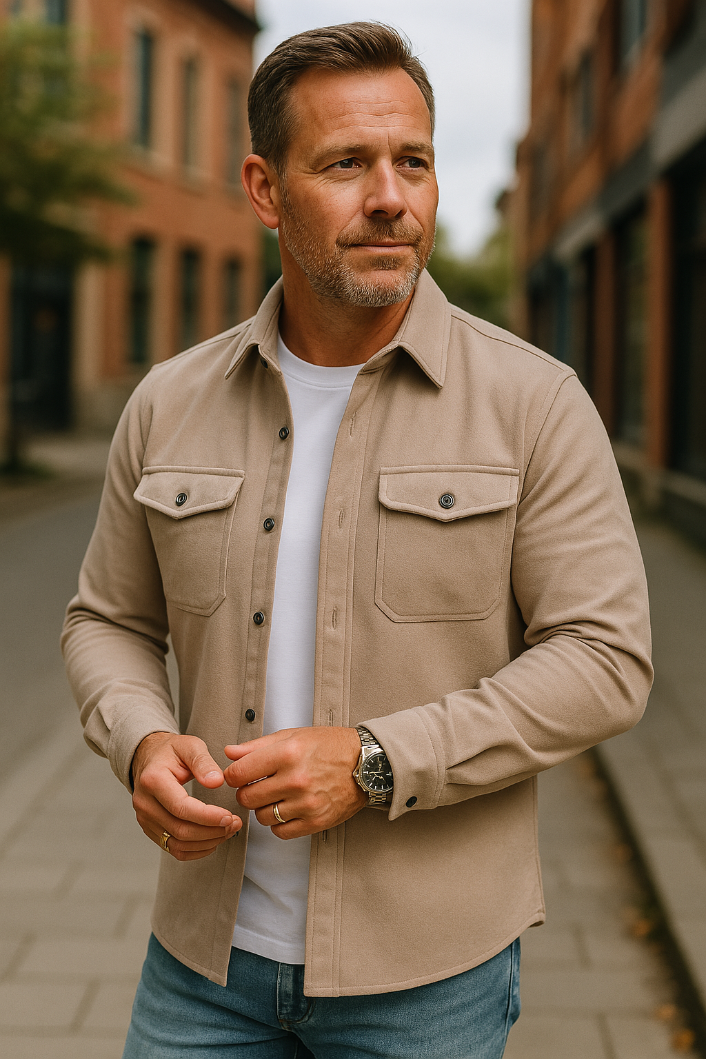 Image of Jay | Men's Button-Down Casual Shirt