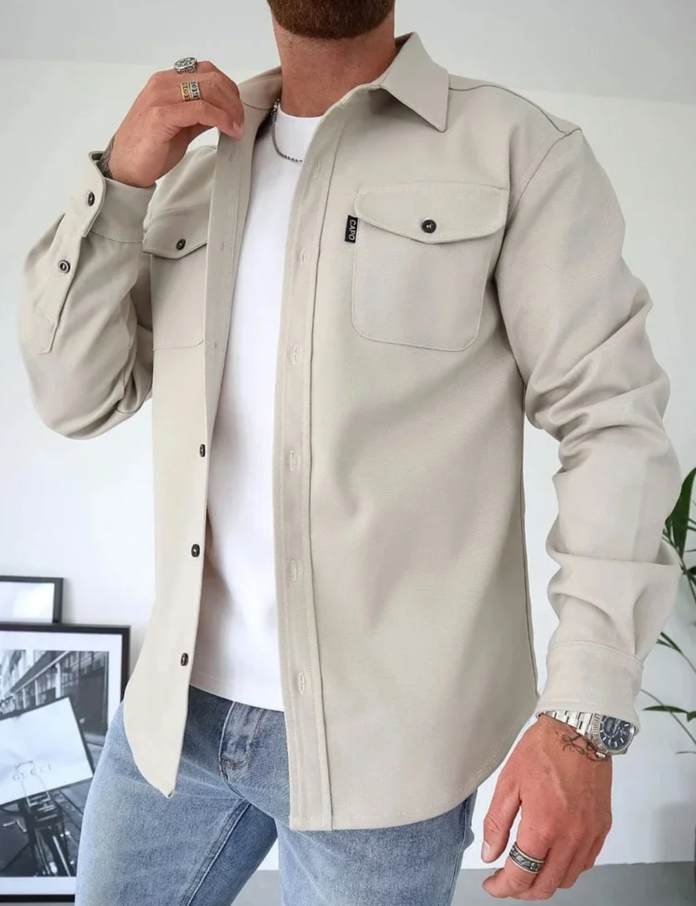 Image of Jay | Men's Button-Down Casual Shirt
