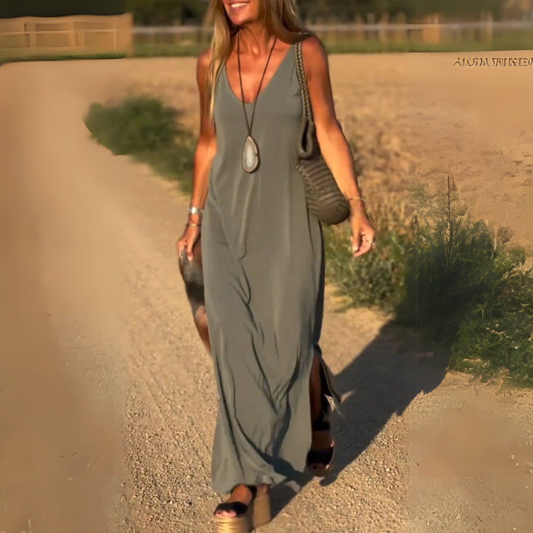 Image of Jeanette | Women's Sleeveless Maxi Dress