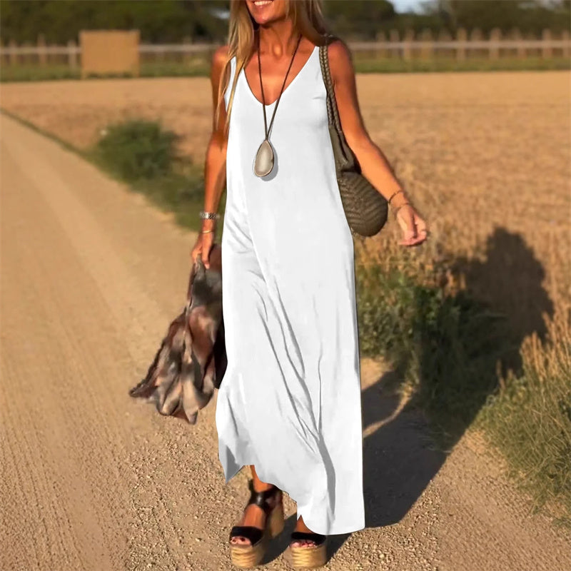 Image of Jeanette | Women's Sleeveless Maxi Dress