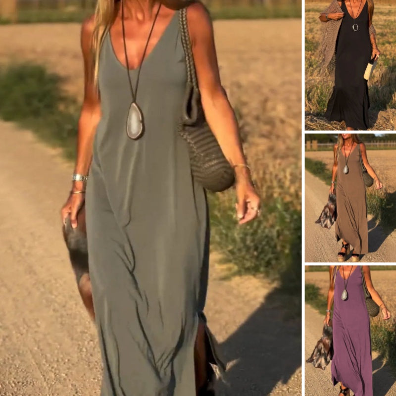 Image of Jeanette | Women's Sleeveless Maxi Dress