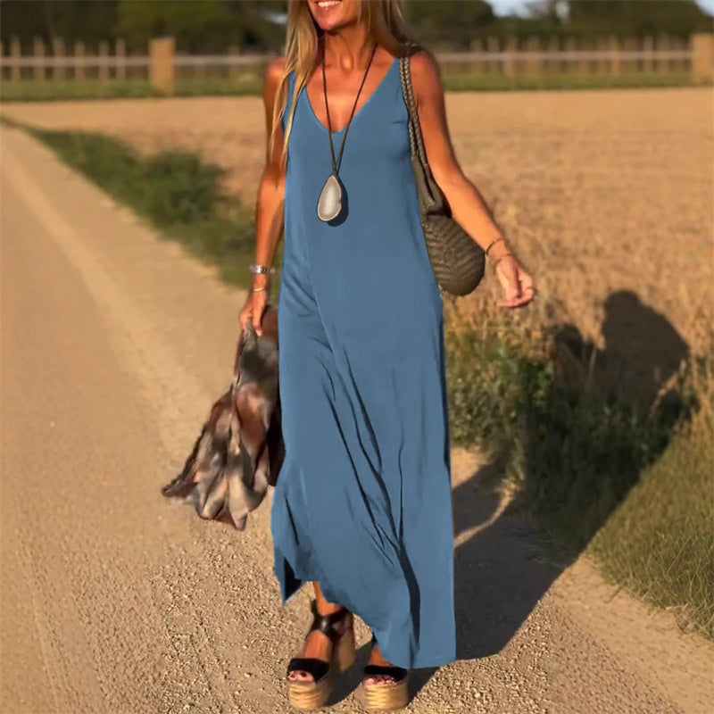Image of Jeanette | Women's Sleeveless Maxi Dress