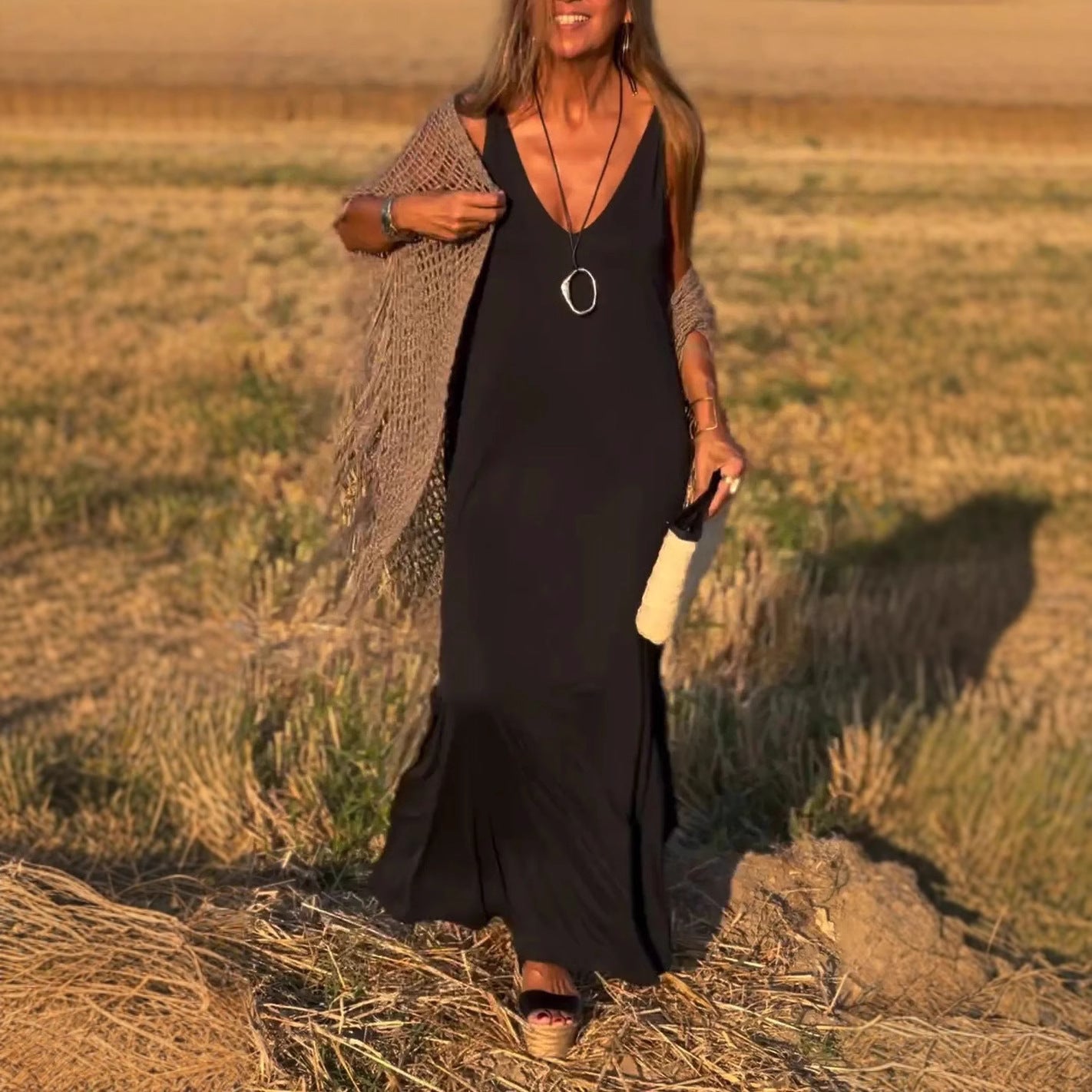 Image of Jeanette | Women's Sleeveless Maxi Dress