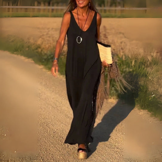 Image of Jeanette | Women's Sleeveless Maxi Dress