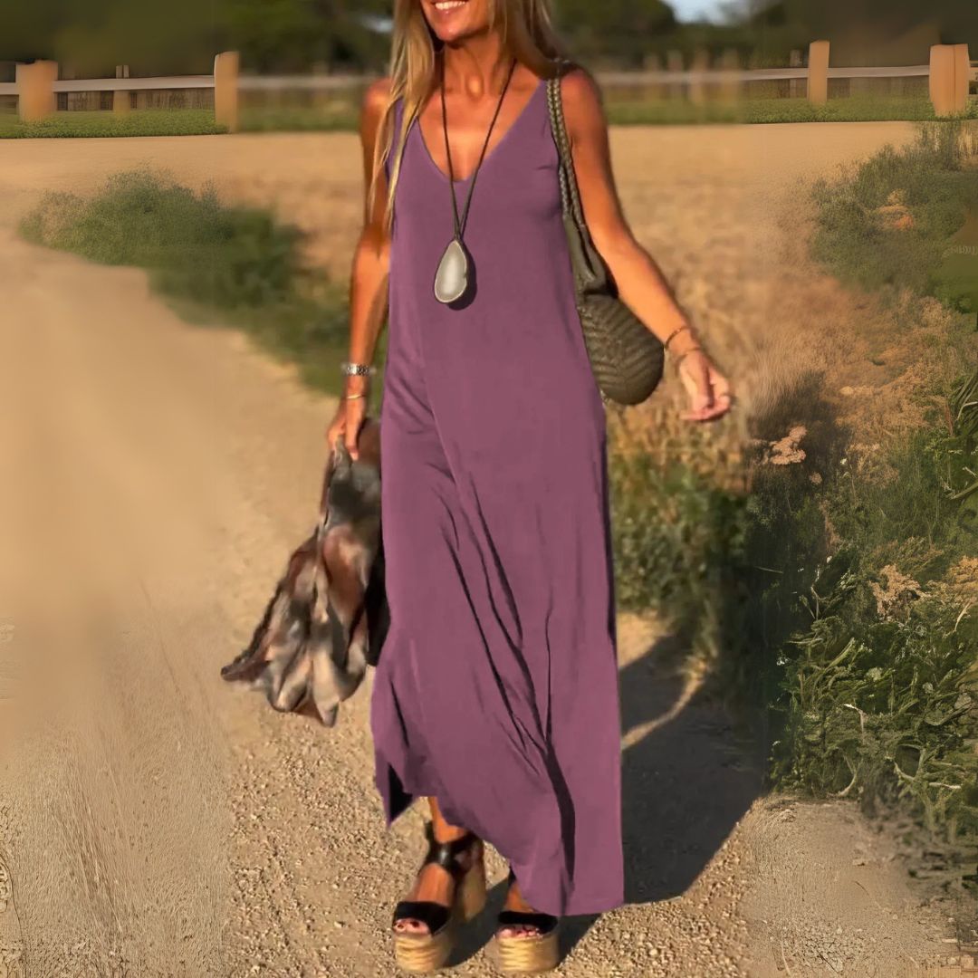 Image of Jeanette | Women's Sleeveless Maxi Dress