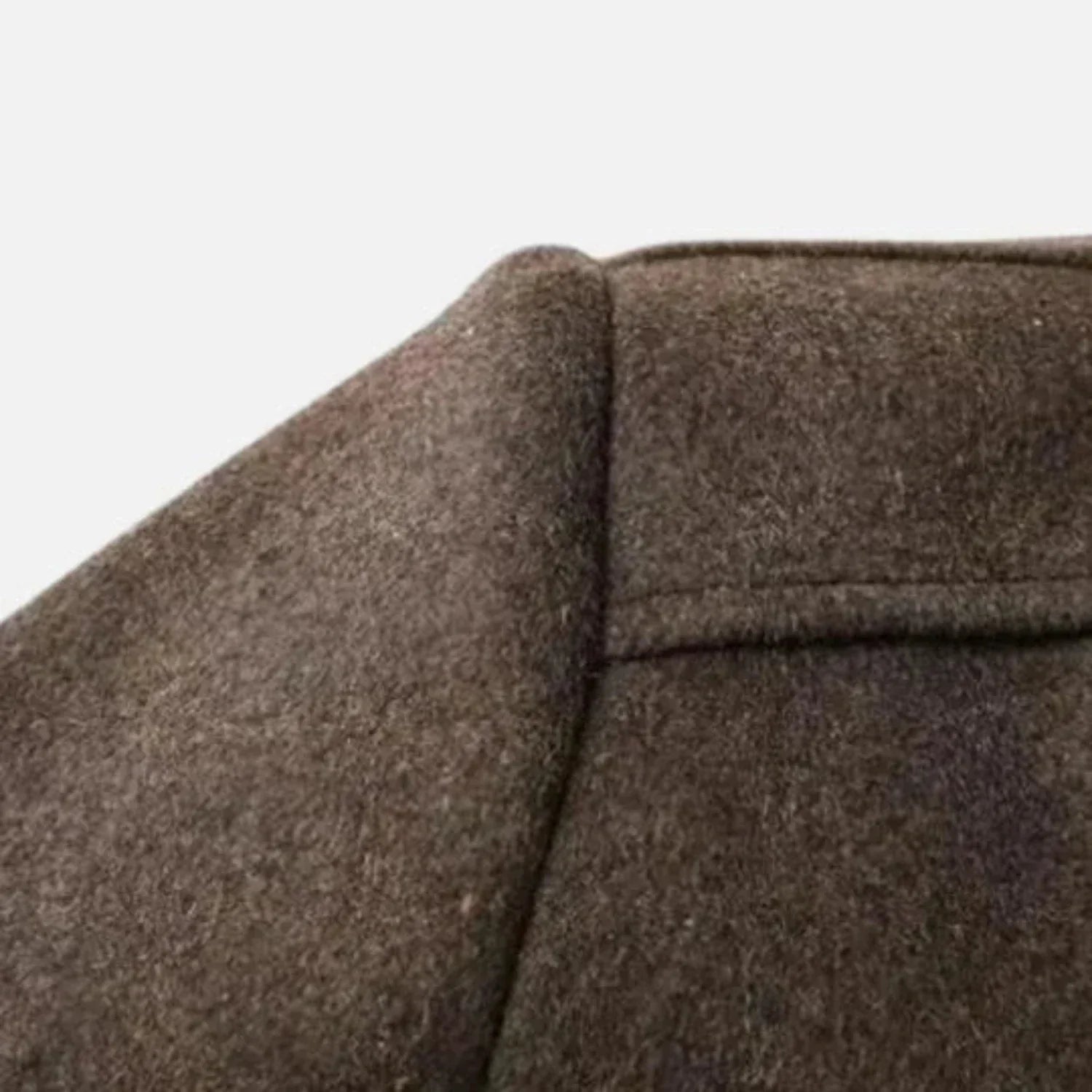 Image of Jed | Men's Mid-Length Stand Collar Overcoat